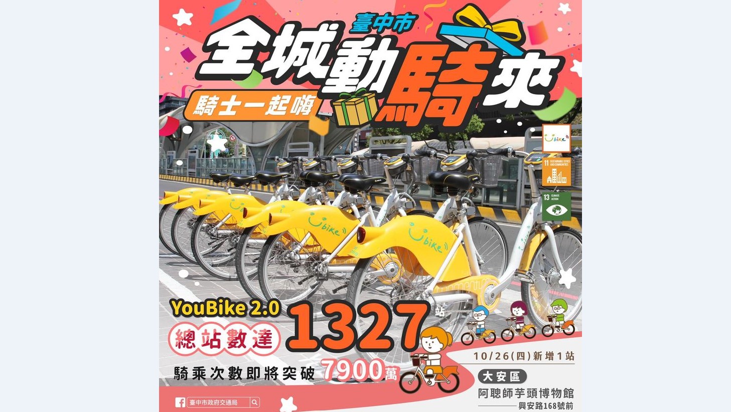 臺中市 YouBike 2.0E !