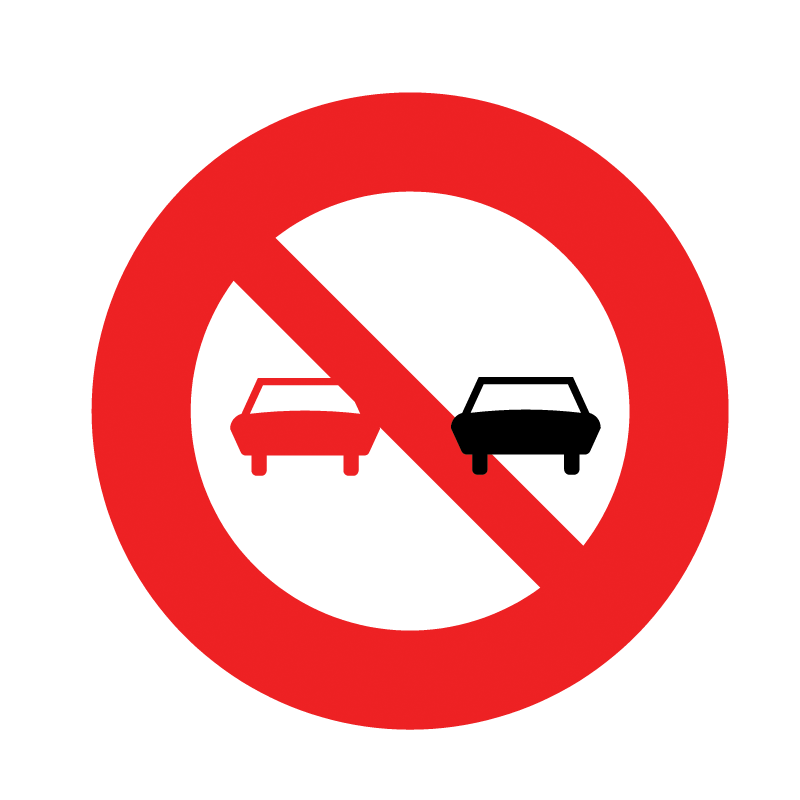「禁23」禁止超車標誌