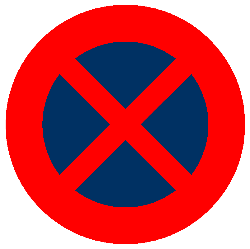 「禁26」禁止臨時停車標誌